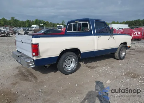 1984 Dodge D-Series D150 из США, поврежденный, VIN 1B7GD14W7ES256560